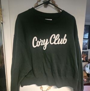 Old Navy Cozy Club Green XL Sweatshirt